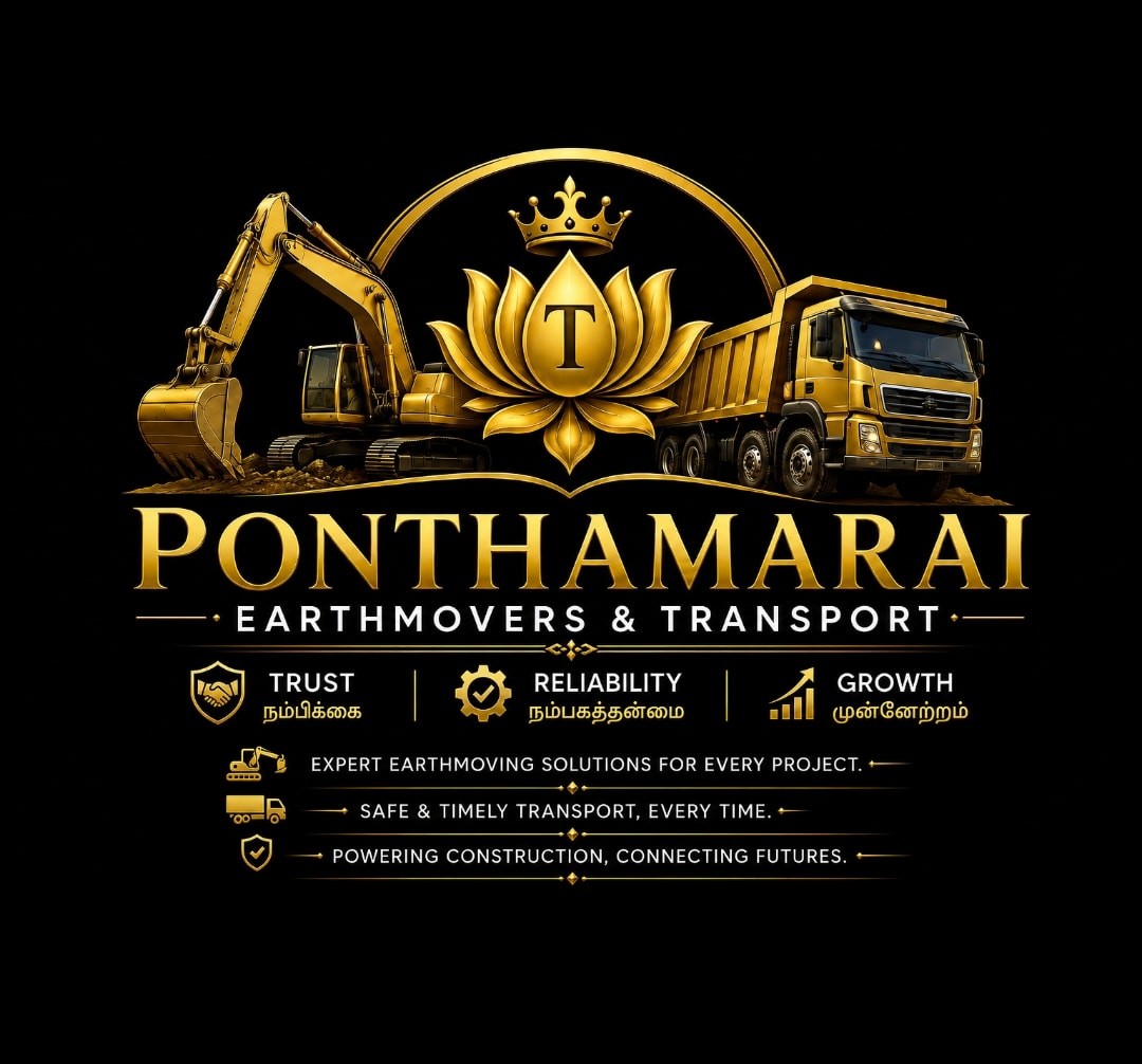 Ponthamarai Earthmovers & Transport — Trust, Reliability, Growth